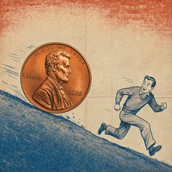 The rolling penny, editorial style